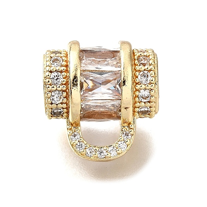 Сумочка латунные микро-паве кубические циркониевые бусины, стойки покрытие, долговечный