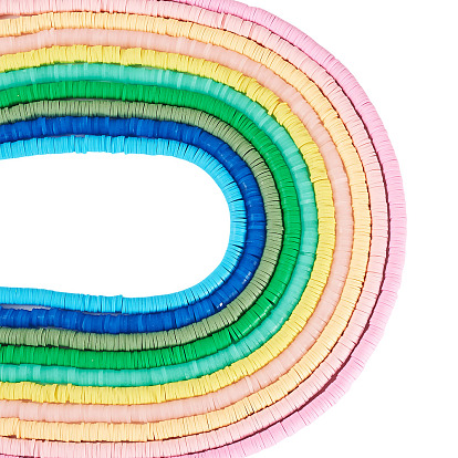 10 нити 10 стили нити из полимерной глины ручной работы, Диск / плоские круглые