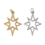 304 подвески из нержавеющей стали, с целью перехода в кольце, лазерная резка, звезды прелести