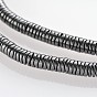 Non-magnetic Synthetic Hematite Bead Strands, Wavy Flat Round