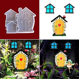 DIY The Door Of The Elves  Decoration Silicone Molds, Resin Casting Molds, For UV Resin, Epoxy Resin Jewelry Making