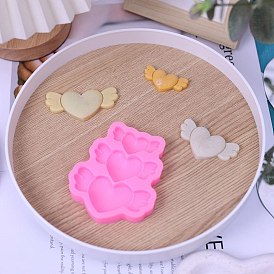 Heart with Wing DIY Silicone Candle Molds, for Scented Candle Making