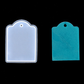 Pendant Silicone Molds, Resin Casting Molds, For UV Resin, Epoxy Resin Jewelry Making, Receangle