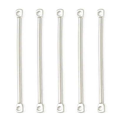 SHEGRACE Brass Connector Charms, Bar Links, Cadmium Free & Nickel Free & Lead Free