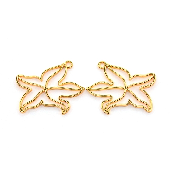 Подвесные подвески из сплава, для diy уф смолы, эпоксидная смола, Прессованные цветочные украшения, морская звезда