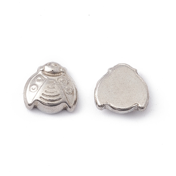 201 Stainless Steel Cabochons, Ladybird