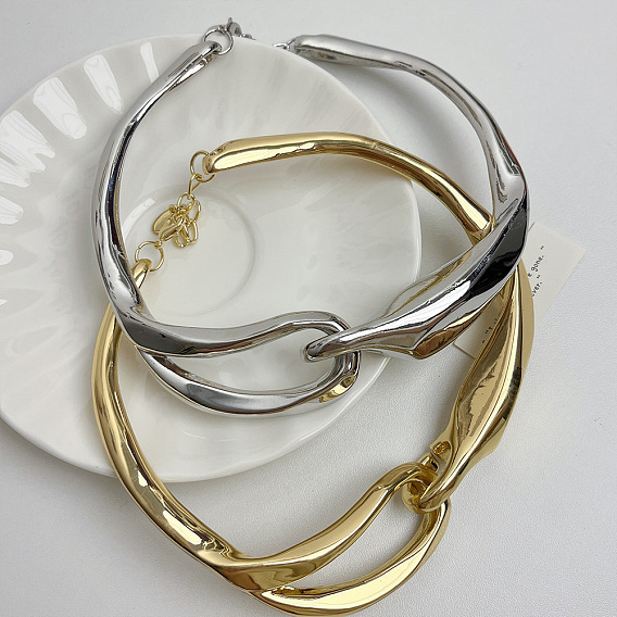 Преувеличенный стиль ожерелья-чокеры из сплава с узлом