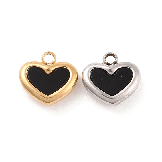 304 подвески из нержавеющей стали, с акриловой, сердце