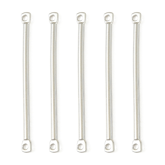 SHEGRACE Brass Connector Charms, Bar Links, Cadmium Free & Nickel Free & Lead Free