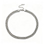 304 collar de cadena de malla de acero inoxidable para hombres y mujeres