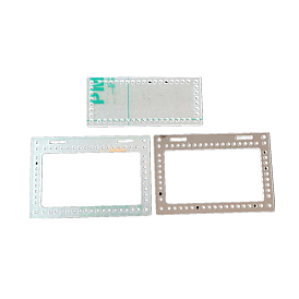 Rectangle Acrylic Knitting Crochet Bottoms, Bag Weaving Board, for DIY Bags Purse Accessories