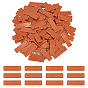 PU Leather Labels, Handmade Embossed Tag, with Holes, for DIY Jeans, Bags, Shoes, Hat Accessories, Rectangle