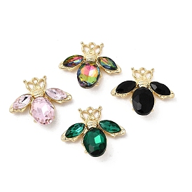 Подвески из сплава и страза, стойки покрытие, Пчелы, золотые