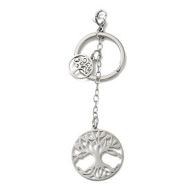 4шт 304 брелки из нержавеющей стали, с 304 кольцами из нержавеющей стали