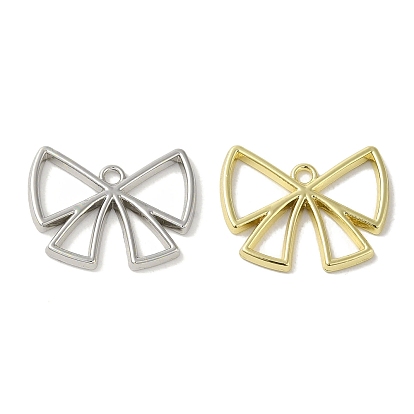 Crémaillère pendentifs en alliage placage, sans cadmium et sans nickel et sans plomb, bowknot