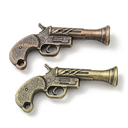 Tibetan Style Alloy Pendants, Gun Shape