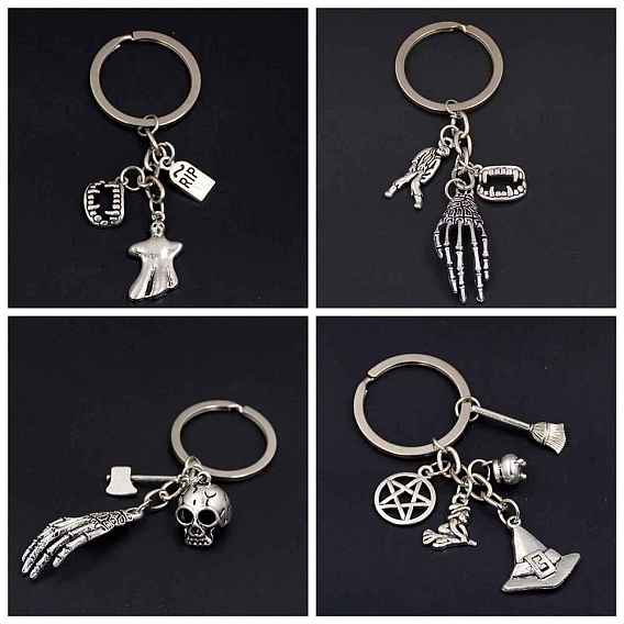 Брелок из сплава на тему Хэллоуина, платина