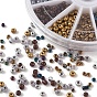 6 Style Opaque Colours & Baking Paint & Metallic Colours & Ceylon Glass Seed Beads, Small Craft Beads for DIY Jewelry Making, Round
