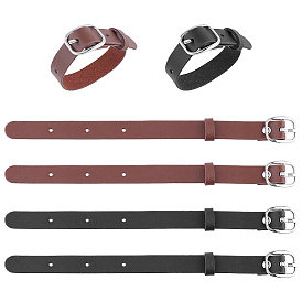 Ремни для багажных бирок из искусственной кожи, держатели именной бирки для чемодана, с пряжкой из сплава и кольцом-обручем