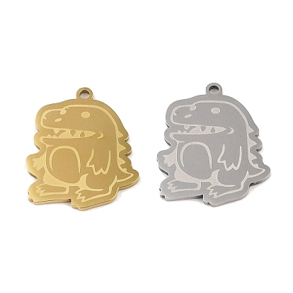 201 Stainless Steel Pendants, Dinosaur Charm