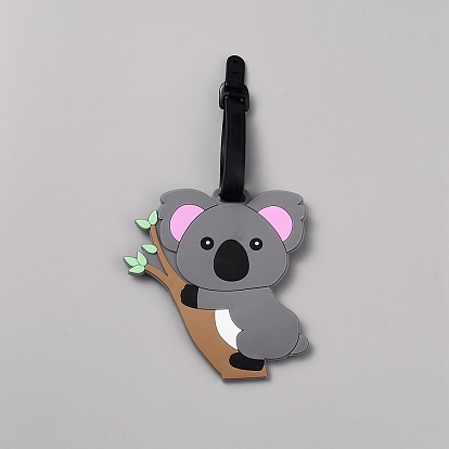 PVC Luggage Tag, Travel ID Labels, Suitcase Name Tags, Koala
