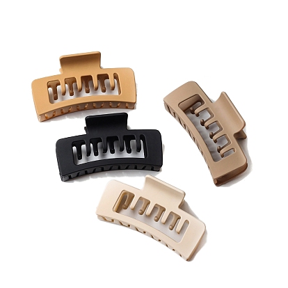 Пластиковые зажимы когтя волос, аксессуары для волос для женщин и девочек, прямоугольные