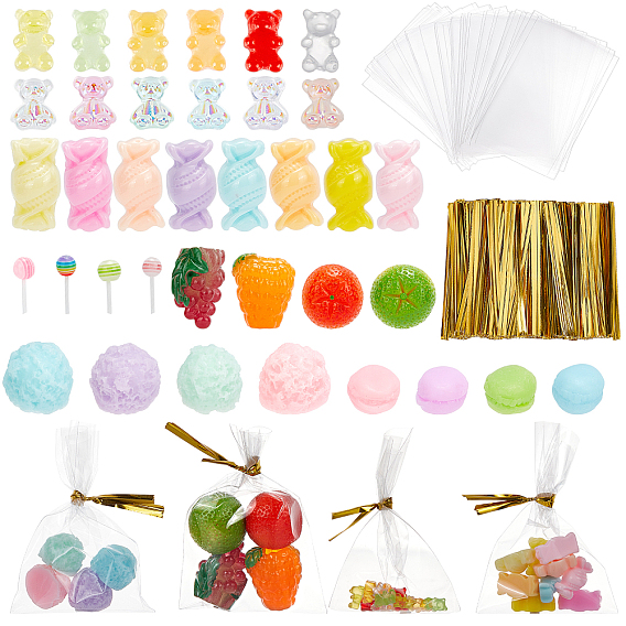 Resin Cabochons, Imitation Fruit