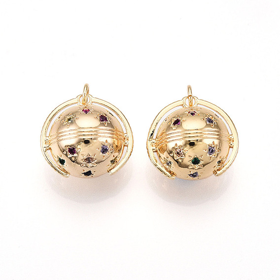 Латунные микро проложить кубического циркония подвески, без кадмия, без никеля и без свинца, прелести планеты