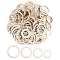 150 шт 4 стиль необработанные деревянные соединительные кольца, круглые кольца