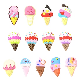 ПВХ значки в виде мороженого для рюкзака и одежды