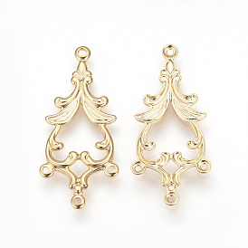 Lustre laiton liens de composants, sans cadmium et sans nickel et sans plomb, plat rond