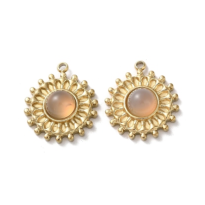 Подвески кошачий глаз, 304 подвески из нержавеющей стали, форма колеса