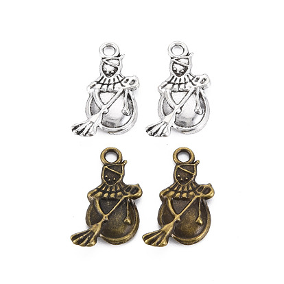 Сплавочные сеттинги для кулона, тибетский стиль, без кадмия и без свинца, снеговик