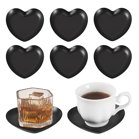 6шт. лоток из нержавеющей стали, лоток для хранения, органайзер для косметических украшений, сердце