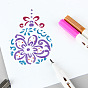 Creative Christmas Plastic Drawing Stencil, Hollow Hand Accounts Ruler Templat, For DIY Scrapbooking
