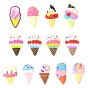 PVC Ice Cream Lapel Pin Backs for Backpack Clothes