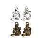 Сплавочные сеттинги для кулона, тибетский стиль, без кадмия и без свинца, снеговик