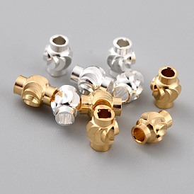 Brass Beads, Long-Lasting Plated, Column