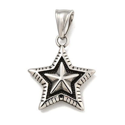 316 хирургические подвески из нержавеющей стали, звезда очарование