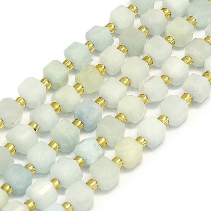 Природные Аквамарин прядь, граненые, кубические