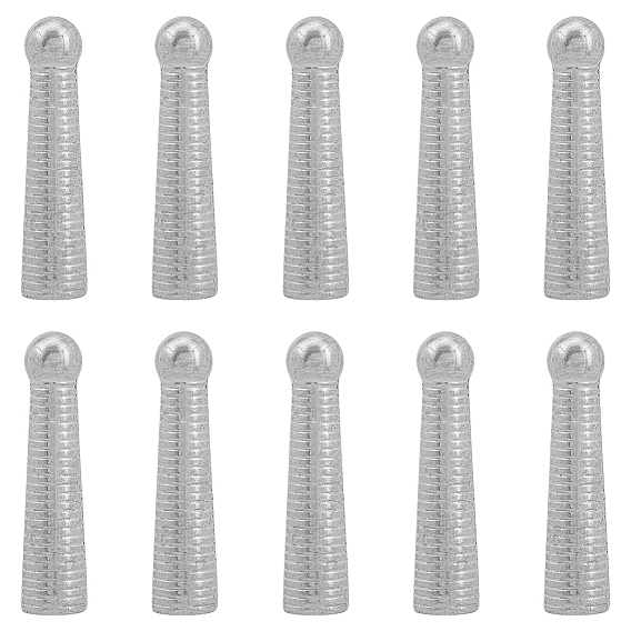 10 Концы шнура из сплава шт., концевые заглушки Bolo, конус