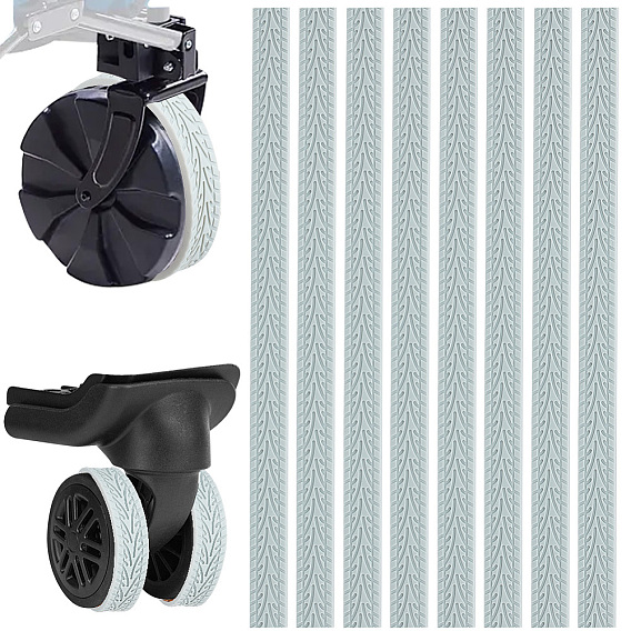 8шт. силиконовые самоклеящиеся защитные заплатки, для багажных колес