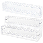 1Pc 48 Holes Rectangle Acrylic Pen Holder, Desk Stand Organizer Holding Rack, for Pens, Paint Brushes, Colored Pencils, with 1Set Acrylic Pen Holder
