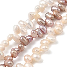 Нити из натурального культивированного пресноводного жемчуга, рис, Топ пробуренной