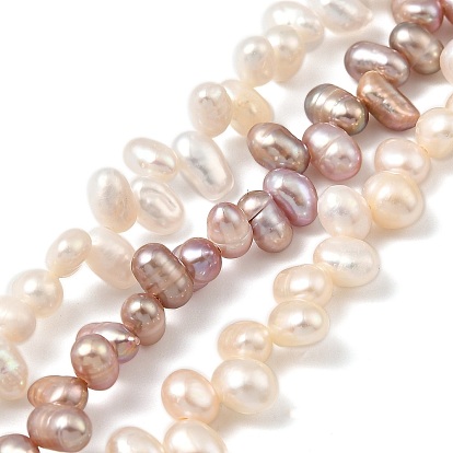 Нити из натурального культивированного пресноводного жемчуга, рис, Топ пробуренной