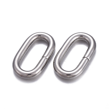 304 Stainless Steel Linking Rings, Quick Link Connectors, Oval
