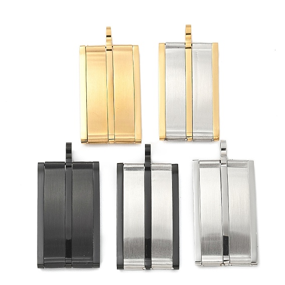 304 подвески из нержавеющей стали, прямоугольный шарм, вакуумное покрытие pvd