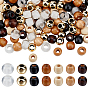 140 шт. 7 стили наборы европейских бусин из смолы, дерева и АБС-пластика, бусины с большим отверстием