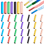 28pcs 7 embouts en laiton de couleur pour lacets, tête de bouts de lacets, colonne