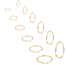 Unicraftale Ring 304 Stainless Steel Hoop Earrings